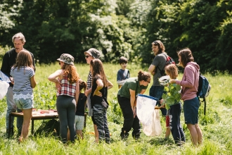Children playing at a 30 Days Wild event