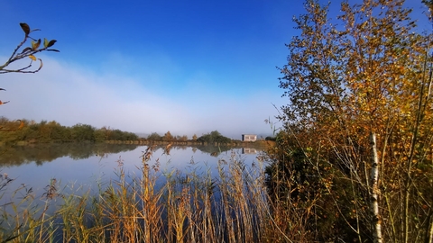 The lake at Meeth Quarry