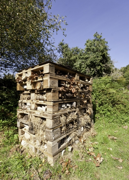 Bug hotel made out of old pallets 